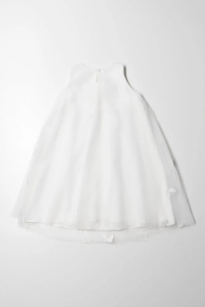 Butterfly Sleeveless Dress White sold by Ackermas product image thumbnail 4