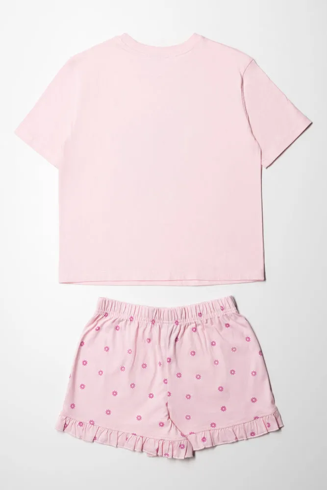 Flower Short Set Pink sold by Ackermas product image thumbnail 4