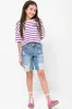 Ripped Denim Shorts Blue sold by Ackermas