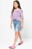 Ripped Denim Shorts Blue sold by Ackermas