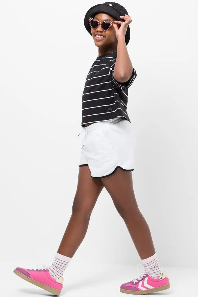 Stripe Boxy Short Sleeve T-Shirt Black sold by Ackermas product image thumbnail 2