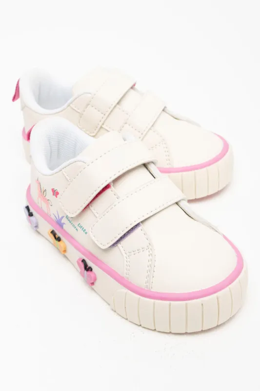 Sneaker Cream & Pink sold by Ackermas