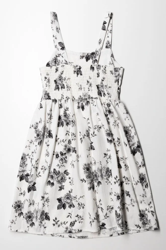 Linen Printed Dress Pink Tint sold by Ackermas product image thumbnail 3