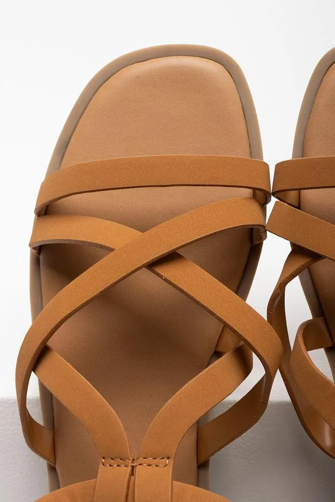 Strappy Sandal Brown sold by Ackermas product image thumbnail 5