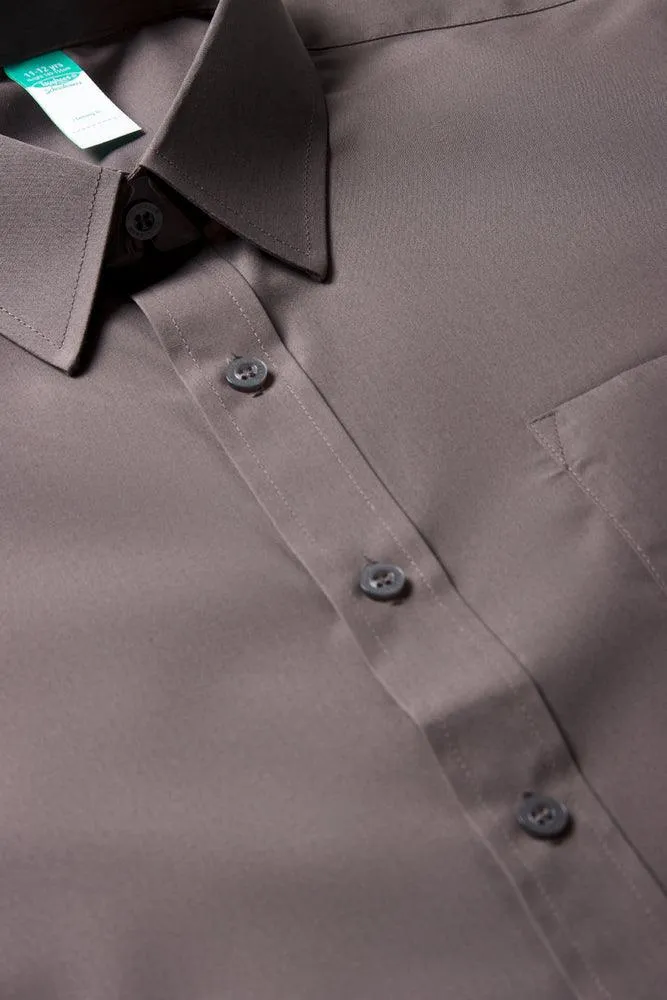 Unisex School Long Sleeve Collar Shirt Grey Toughees sold by Ackermas product image thumbnail 2