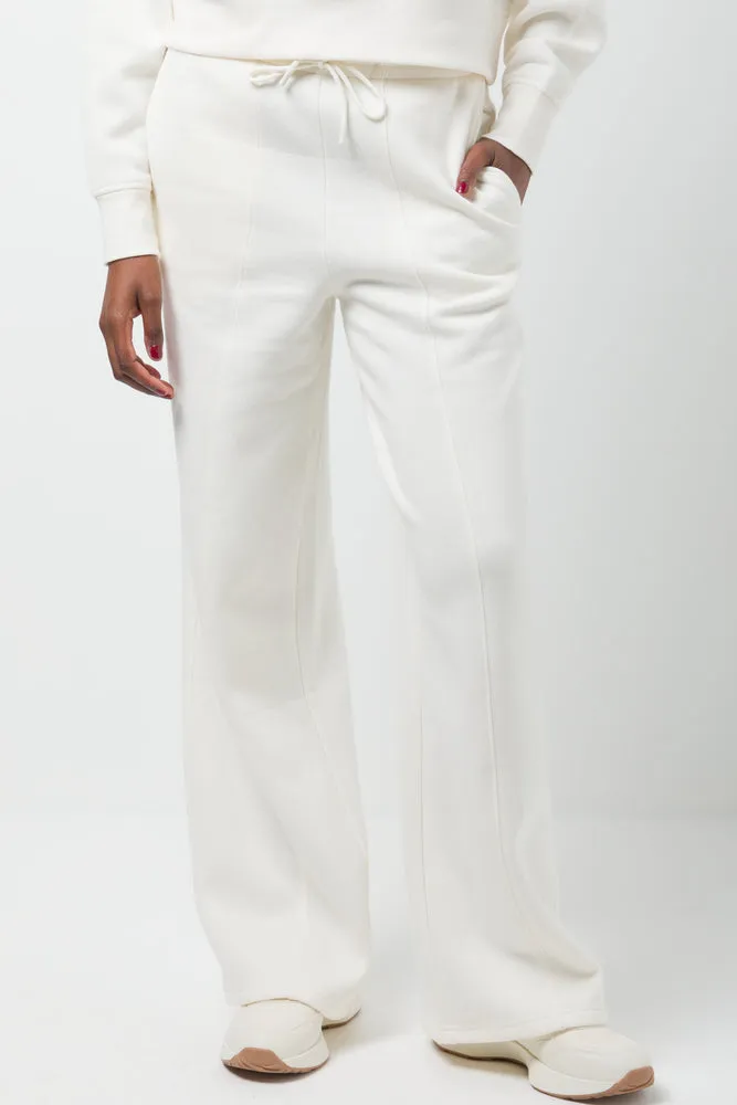 Wide Leg Fleece Pants Cream sold by Ackermas product image thumbnail 2