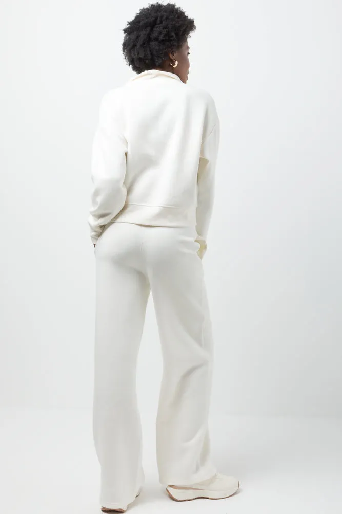 Wide Leg Fleece Pants Cream sold by Ackermas product image thumbnail 4