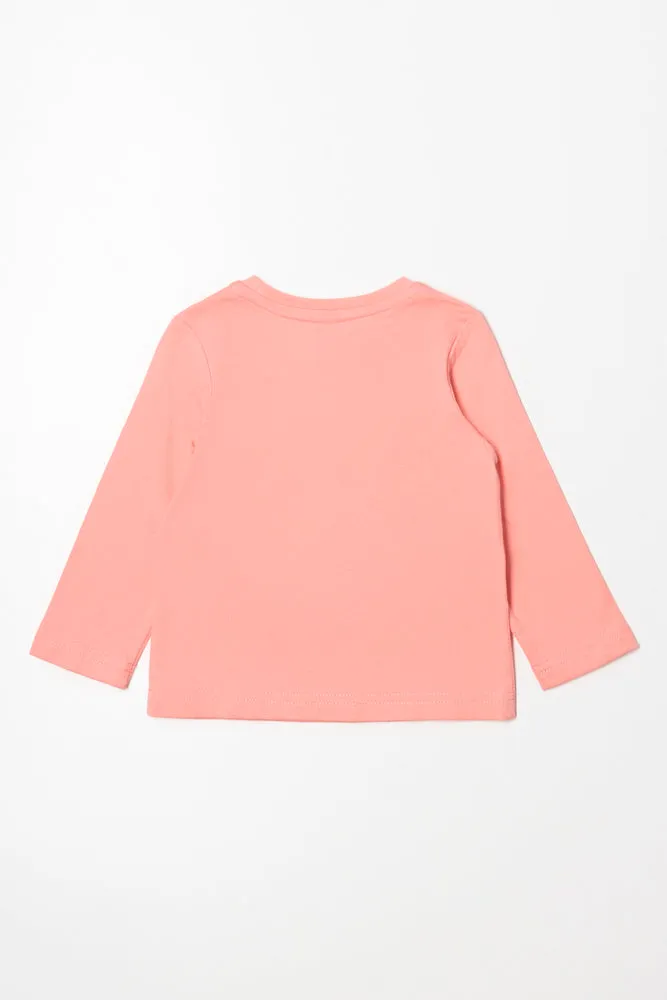 Long Sleeve T-Shirt Peach sold by Ackermas product image thumbnail 3