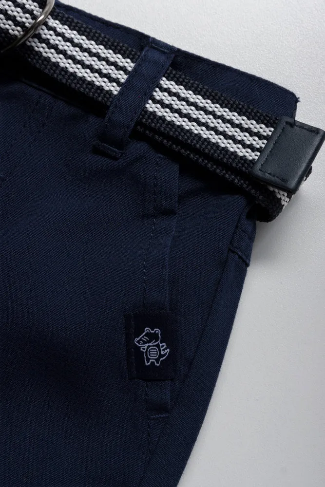 Belted Shorts Navy sold by Ackermas product image thumbnail 2