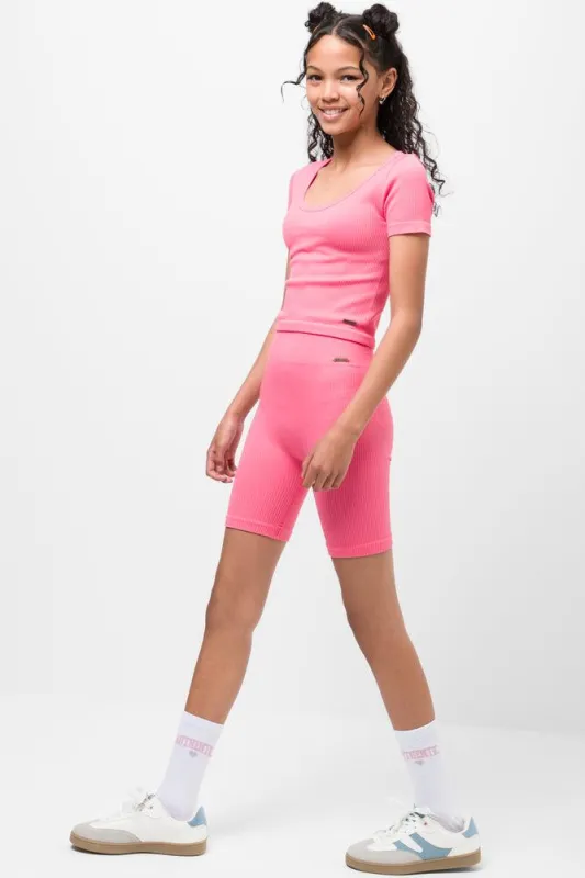 Seamless Cycle Shorts Pink sold by Ackermas