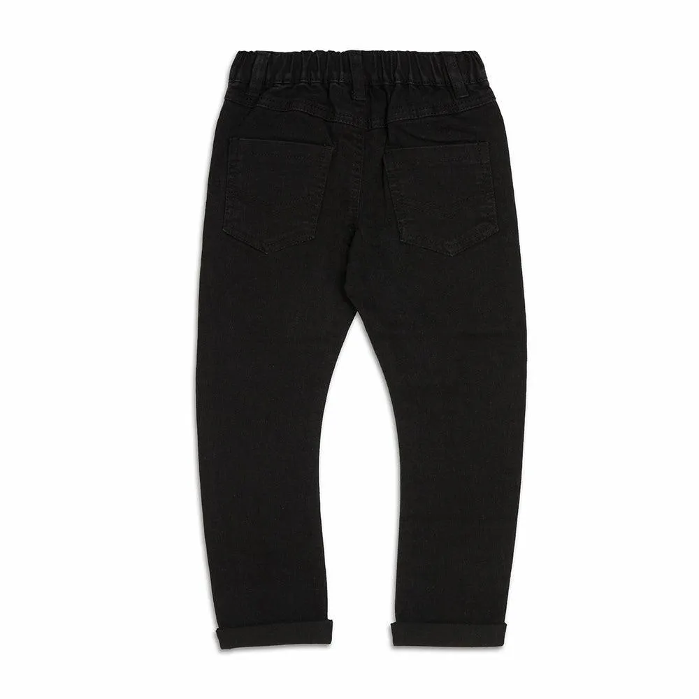 Bow Leg Denim Jeans Black sold by Ackermas product image thumbnail 3