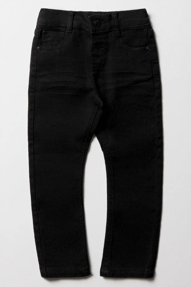Bow Leg Denim Jeans Black sold by Ackermas product image thumbnail 2