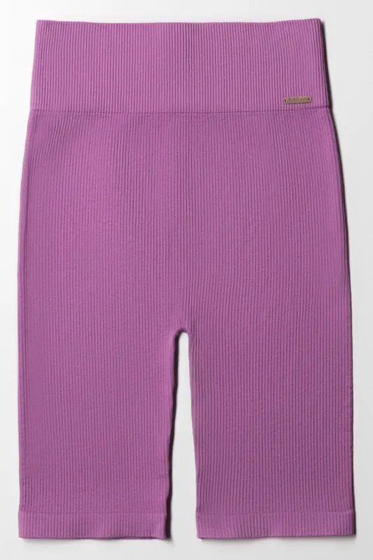 Seamless Cycle Shorts Purple sold by Ackermas