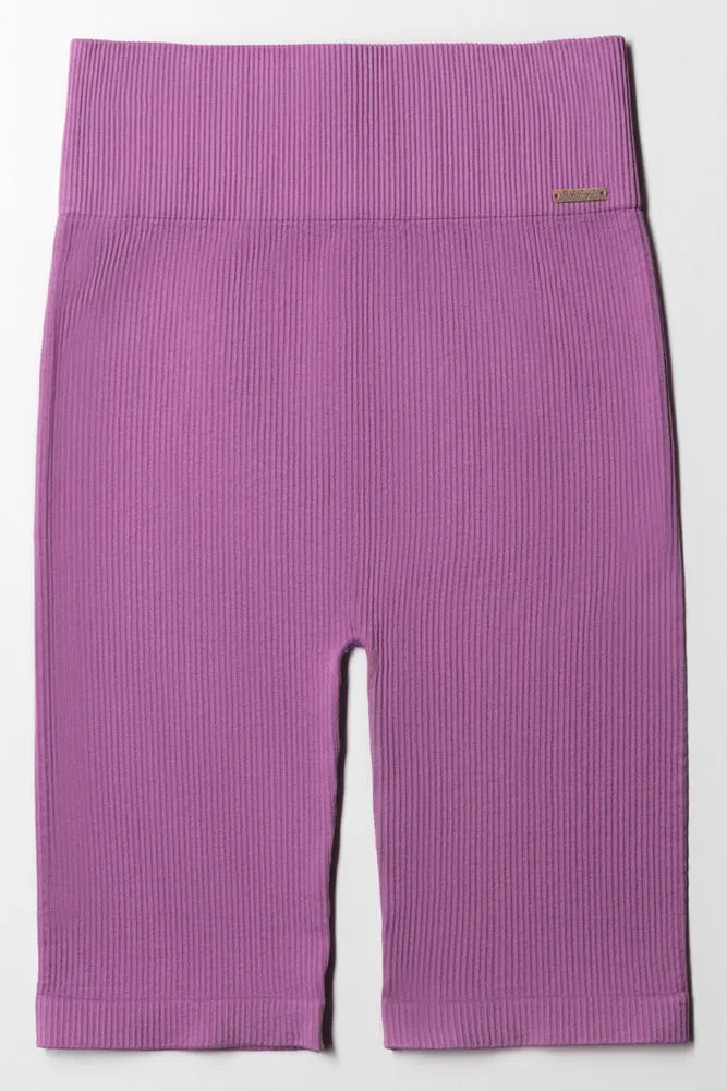 Seamless Cycle Shorts Purple sold by Ackermas
