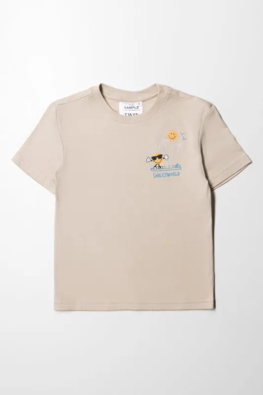 Smiley T-Shirt Stone sold by Ackermas