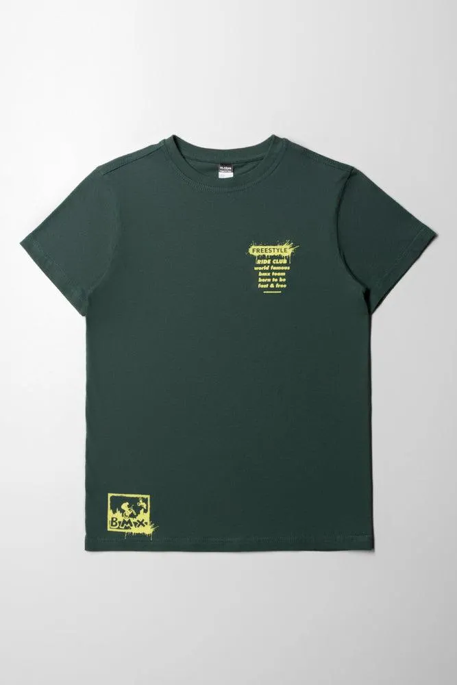 Short Sleeve T-Shirt Dark Green sold by Ackermas