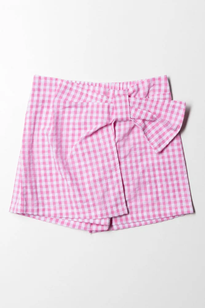 Check Pull On Shorts Pink sold by Ackermas