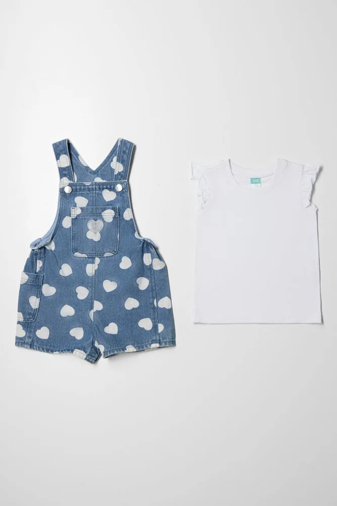 Dungaree And T-Shirt Set Blue sold by Ackermas product image thumbnail 5