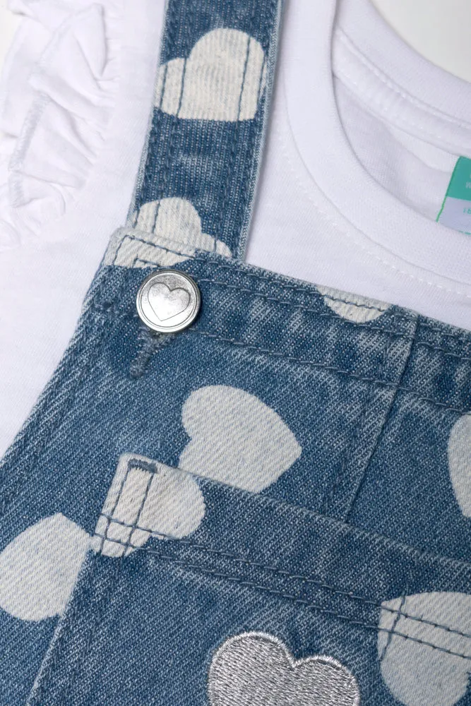 Dungaree And T-Shirt Set Blue sold by Ackermas product image thumbnail 2