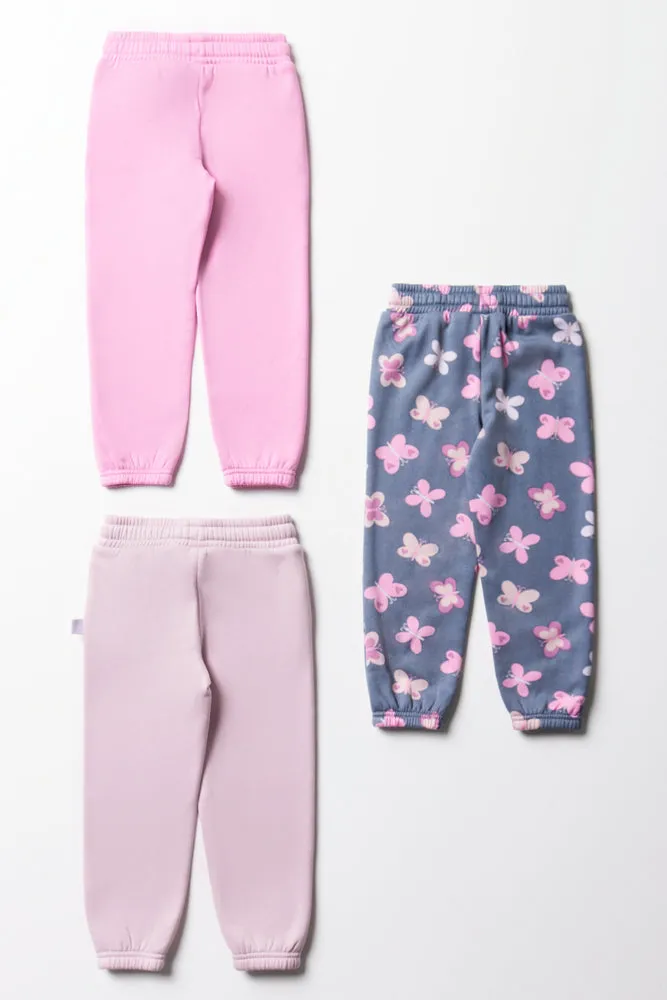 3 Pack Butterfly Trackpants Pink sold by Ackermas product image thumbnail 3