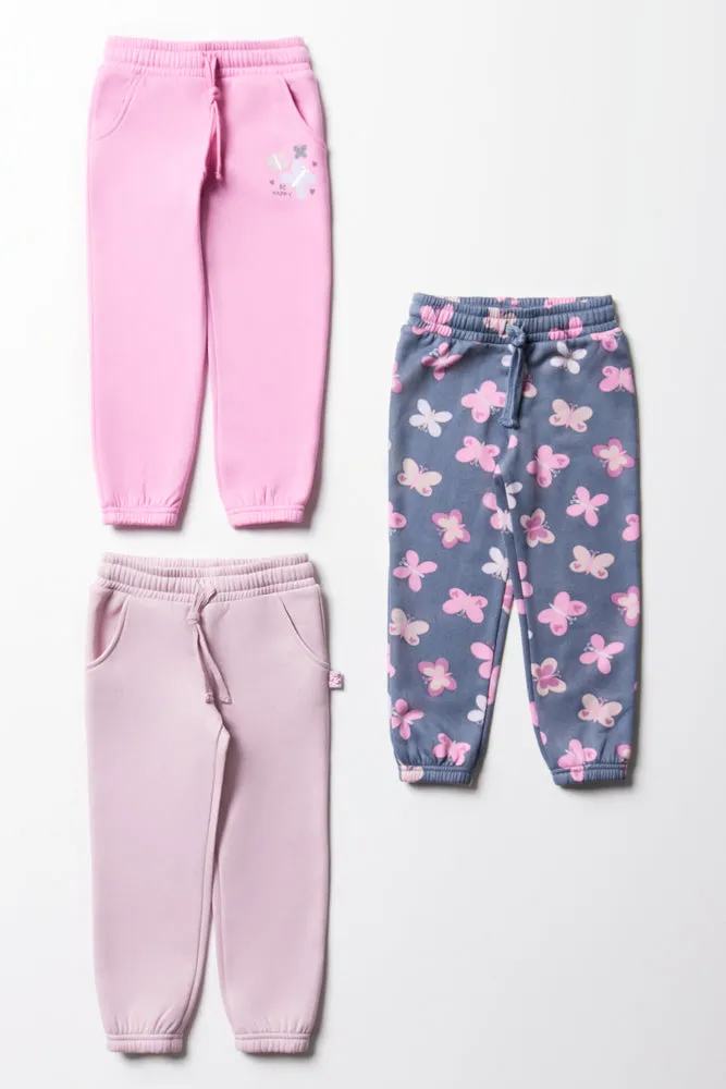 3 Pack Butterfly Trackpants Pink sold by Ackermas