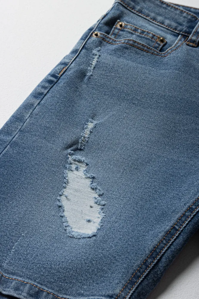 Denim Shorts Blue sold by Ackermas product image thumbnail 2