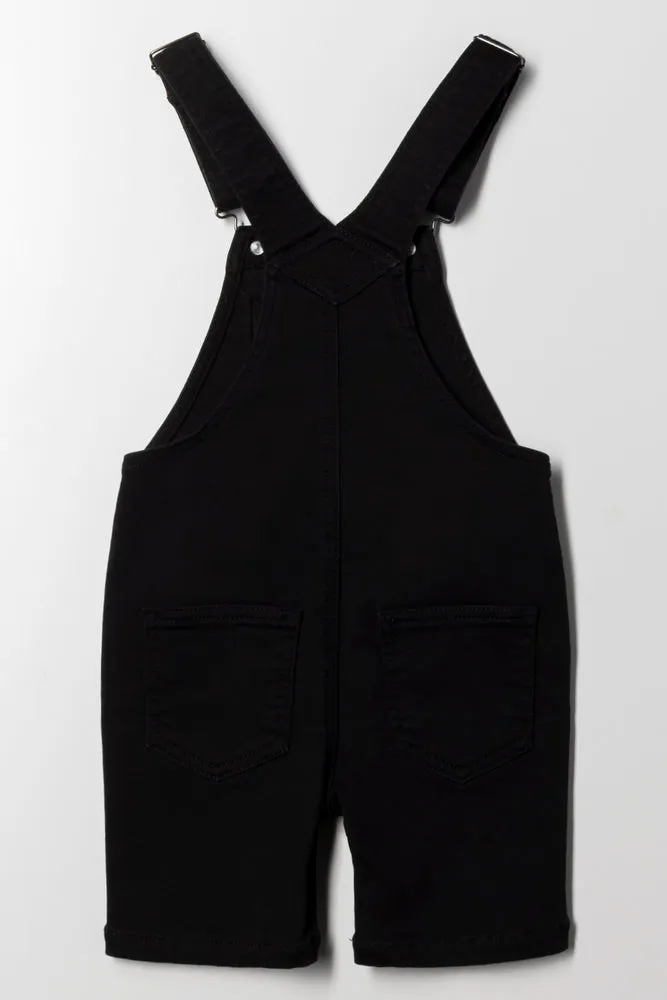 Denim Dungaree Short Black sold by Ackermas product image thumbnail 3