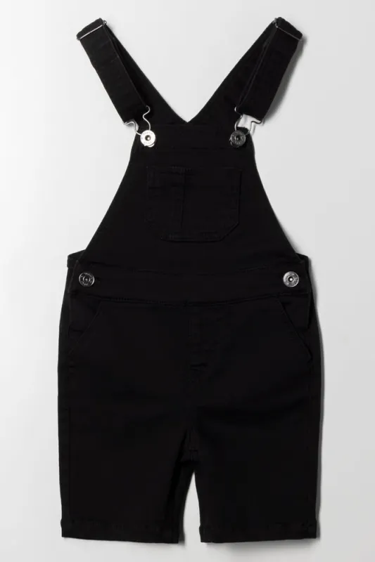 Denim Dungaree Short Black sold by Ackermas
