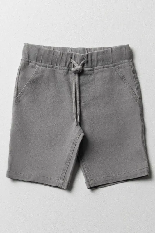 Pull On Denim Shorts Grey sold by Ackermas