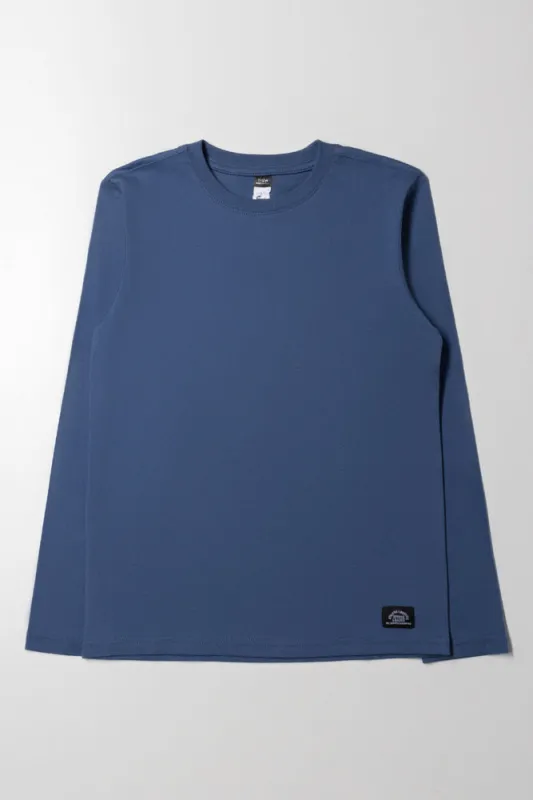 Long Sleeve T-Shirt Navy sold by Ackermas