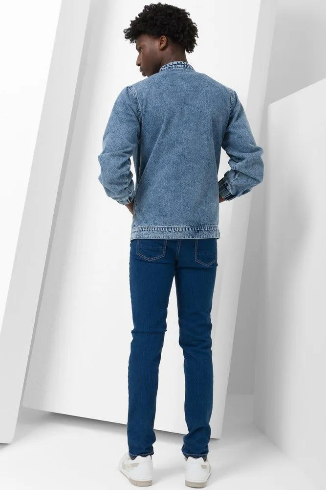 Skinny Denim Jeans Blue sold by Ackermas product image thumbnail 3