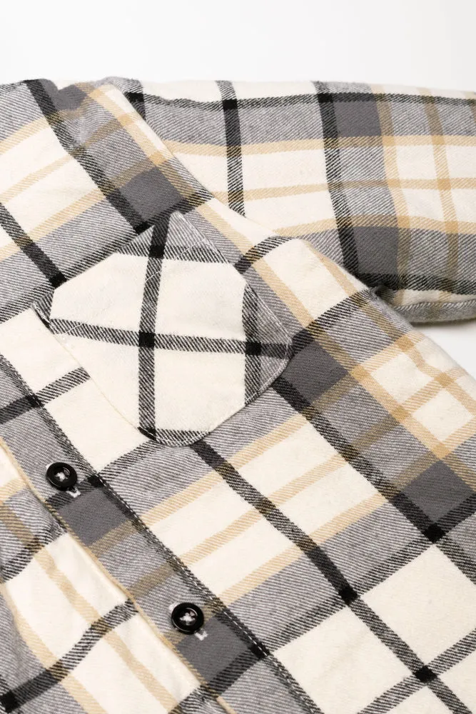 Hooded Shacket Black And Natural sold by Ackermas product image thumbnail 2