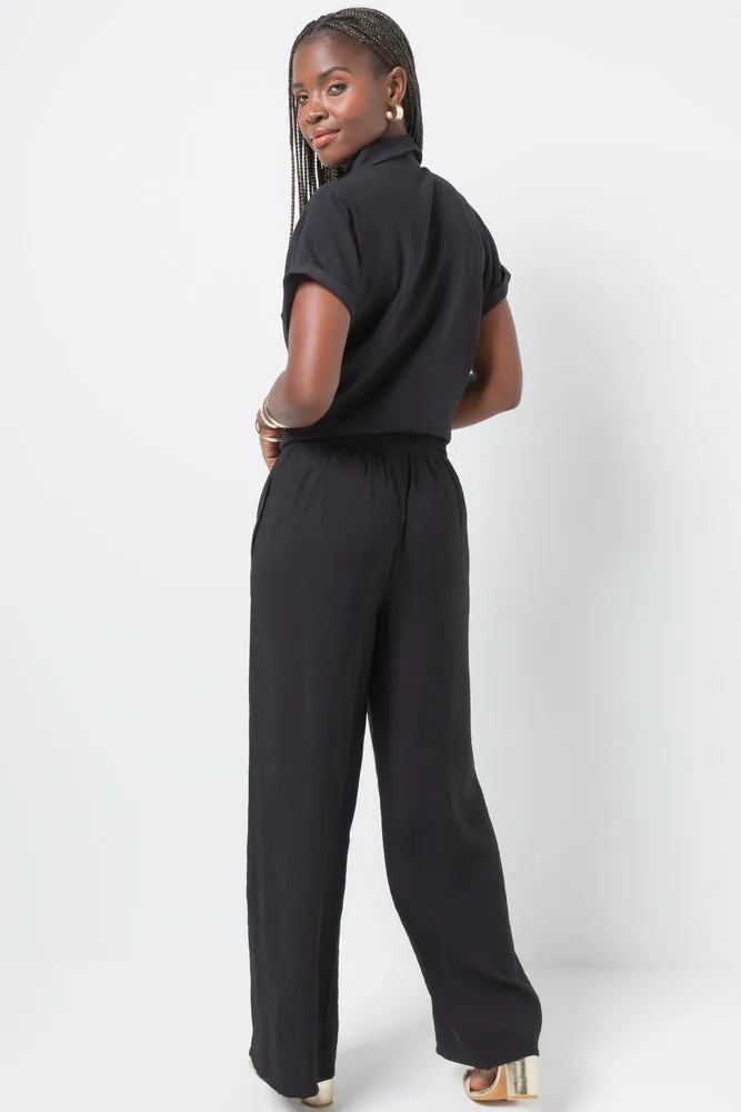 Wide Leg Pants Black sold by Ackermas product image thumbnail 3