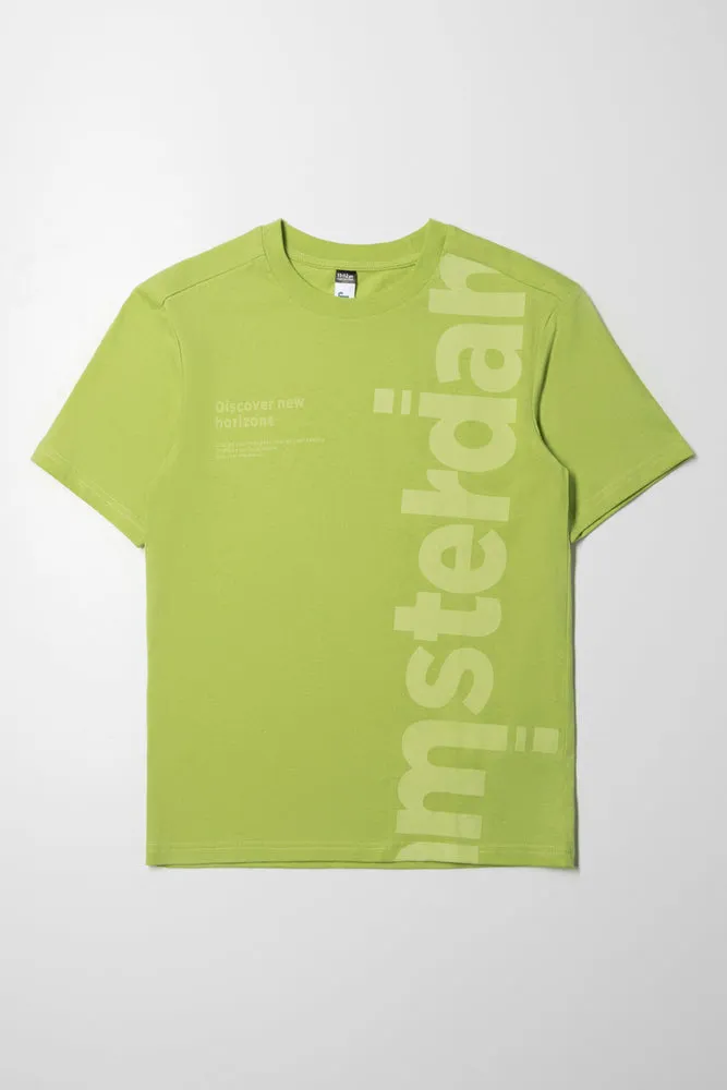 Short Sleeve T-Shirt Green sold by Ackermas