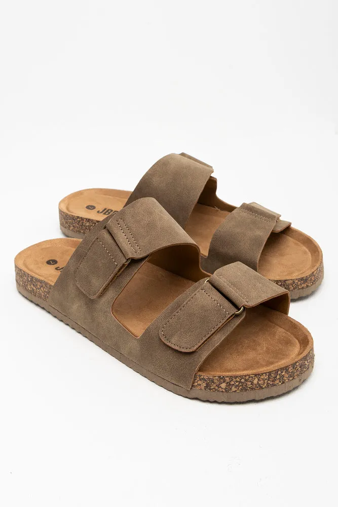 Double Strap Sandal Brown sold by Ackermas
