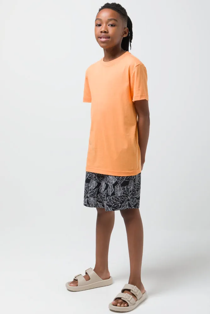 Crew Neck T-Shirt Orange sold by Ackermas product image thumbnail 2