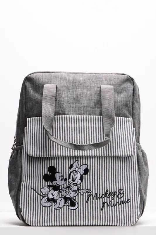 Mickey And Minnie Back Pack Grey sold by Ackermas