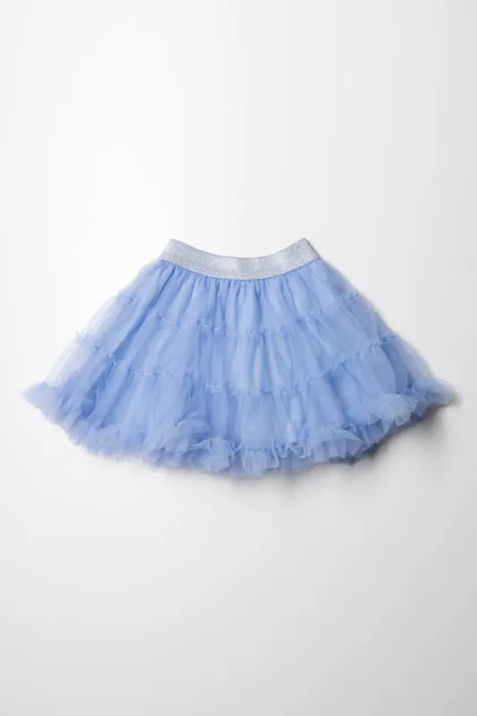 Tutu Flare Skirt Blue sold by Ackermas