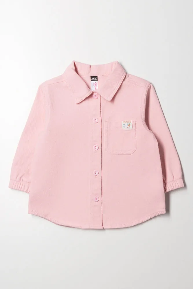 Denim Shirt Pink sold by Ackermas