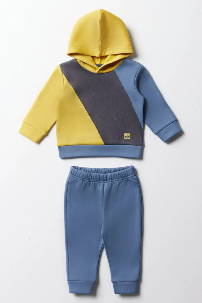 Colourblock Tracksuit Blue sold by Ackermas