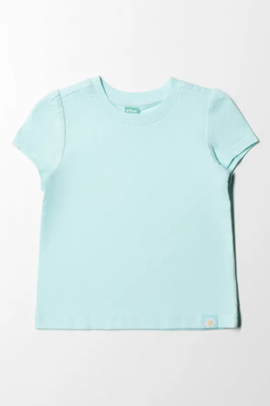 Crew Neck T-Shirt Aqua sold by Ackermas