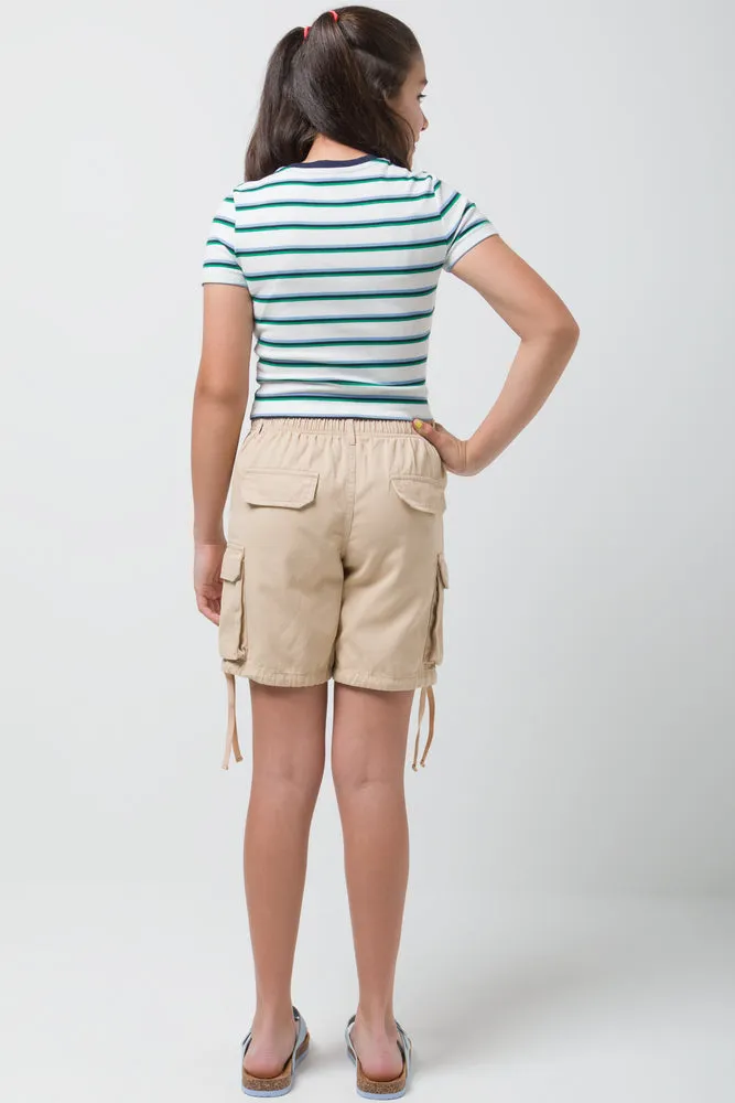 Stripe Short Sleeve T-Shirt Green sold by Ackermas product image thumbnail 3