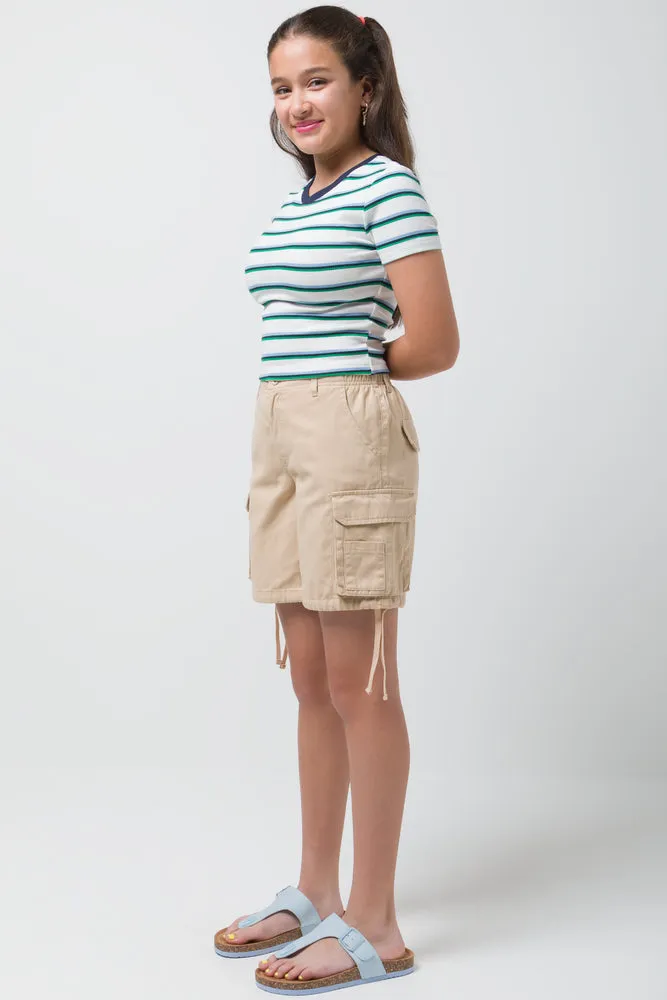 Stripe Short Sleeve T-Shirt Green sold by Ackermas product image thumbnail 2