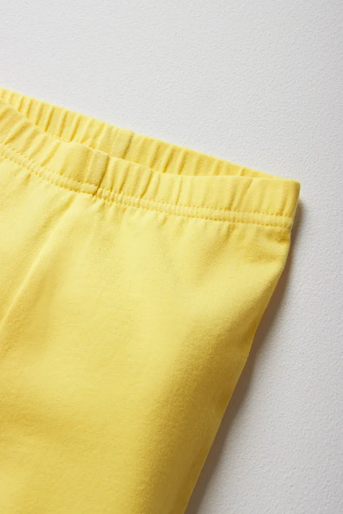 2 Pack Crop Leggings Yellow And Navy sold by Ackermas product image thumbnail 3