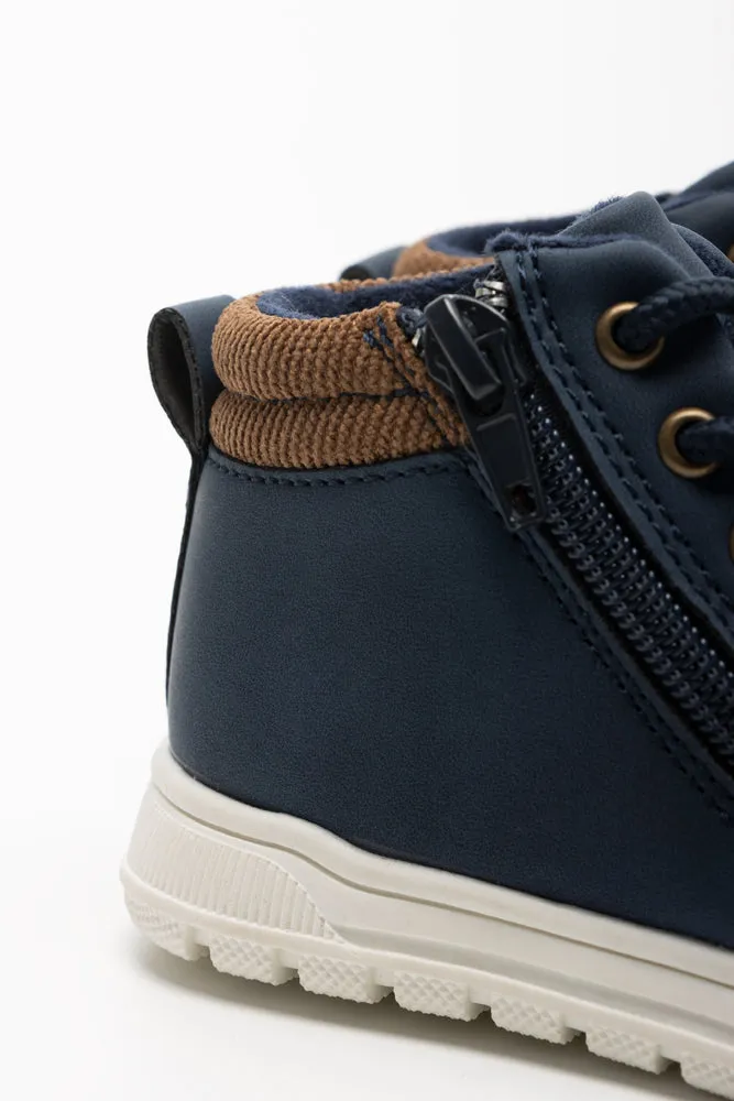 High Top Lace Up Sneaker Navy sold by Ackermas product image thumbnail 4