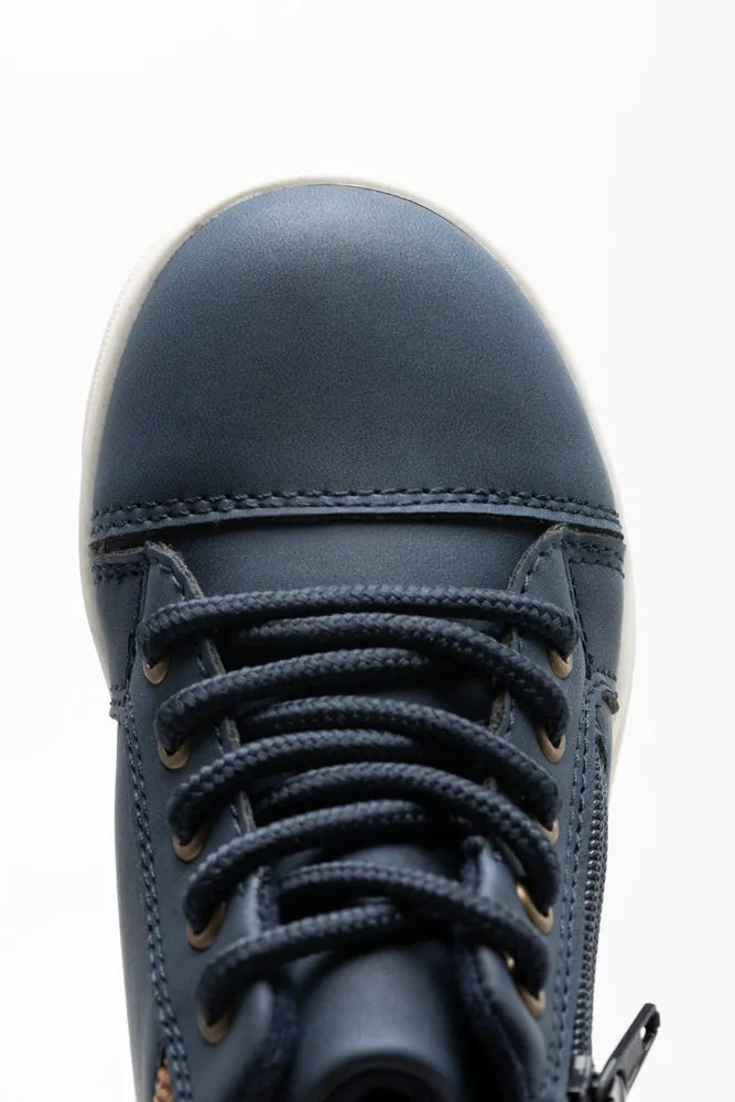 High Top Lace Up Sneaker Navy sold by Ackermas product image thumbnail 5