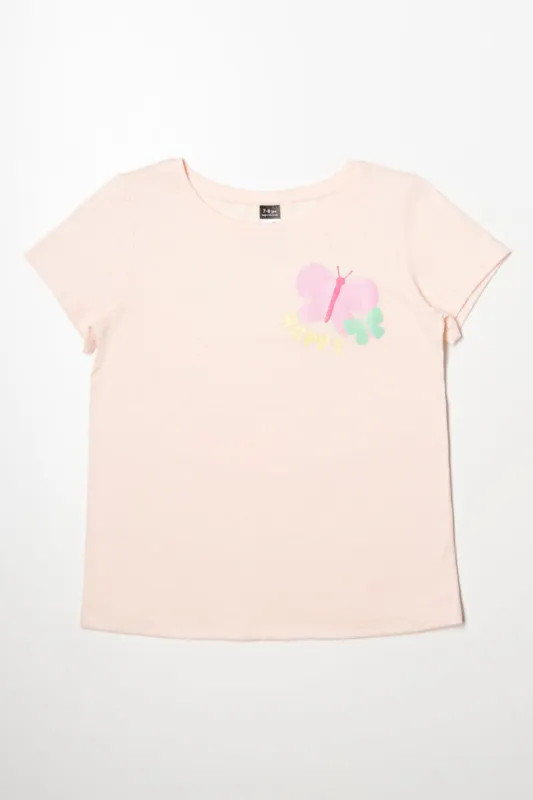 Butterfly T-Shirt Pink sold by Ackermas