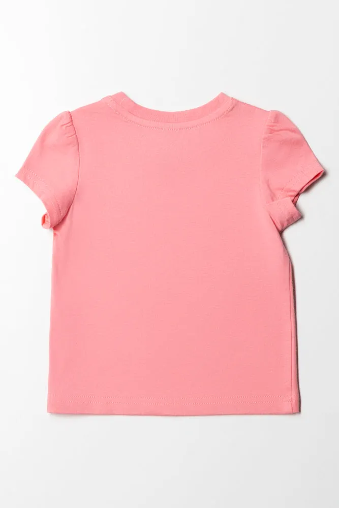 Crew Neck T-Shirt Pink sold by Ackermas product image thumbnail 4