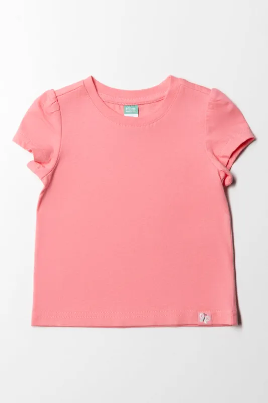 Crew Neck T-Shirt Pink sold by Ackermas