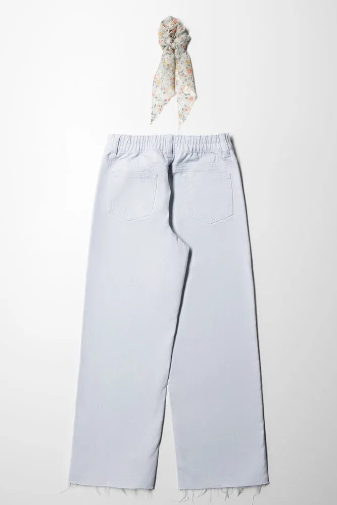 Wide Leg With Button Detail And Hair Tie Grey sold by Ackermas product image thumbnail 4